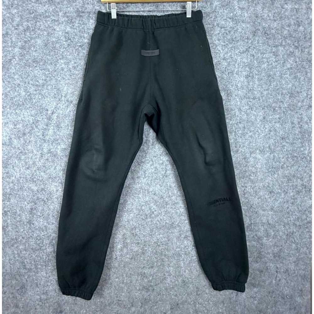 Essentials Fear of God Jogger Sweatpants Men Small Black Fleece Lined Athleisure